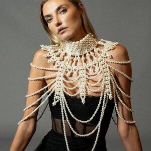 Elegant Pearl Statement Top